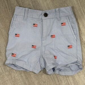 Janie and Jack Light Blue Shorts with Button Detail, size 6-12M